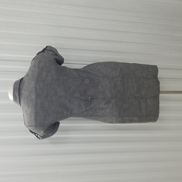 🎉HP🎉Sharagano Gray Button up Dress - Picture 2 of 9